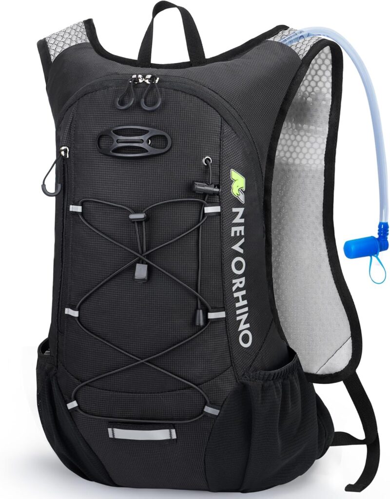 Lightweight Hydration Backpack with 2L Water Bladder